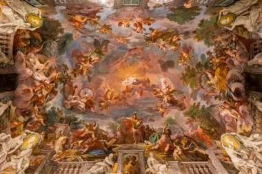 Tavan resmi bulunan bir rahiplik Galleria Borghese