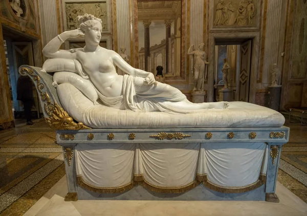 Venus Victrix sculptuur in de Galleria Borghese — Stockfoto