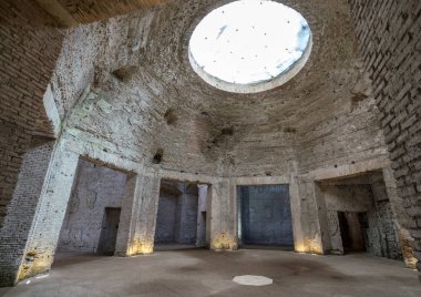 Remains of dome  inside Domus Aurea in Rome clipart
