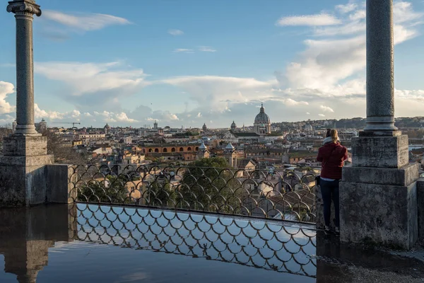 Panorama města Řím, Itálie — Stock fotografie