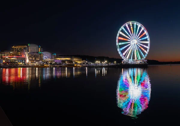 Ferris wheel at National Harbor in Maryland outside Washington DC — Stock Photo, Image