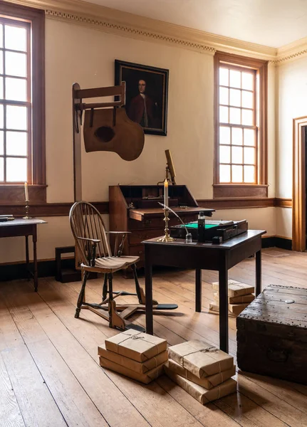 Kantoorinterieur van Mount Vernon het huis van George Washington — Stockfoto