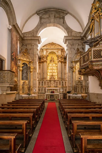 Interiér kostela Misericordia ve Viseu v Portugalsku — Stock fotografie