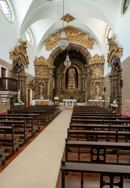 Interior da igreja da Apresentação de Vera Cruz em Aveiro — Fotografia de Stock