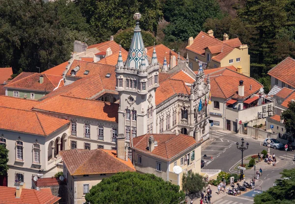 Municipio della città di Sintra tratto dal Castello dei Mori — Foto Stock