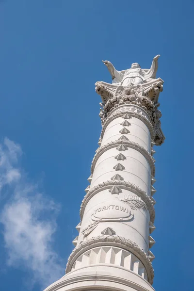 Monumento da Vitória em Yorktown, na Virgínia, como parte da Guerra da Independência — Fotografia de Stock