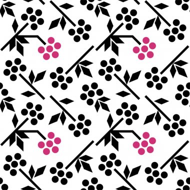 Ahududu ile Seamless modeli. Minimalizm ve İskandinav tarzı