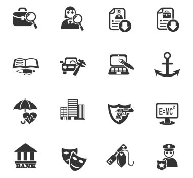 iş arama Icon set