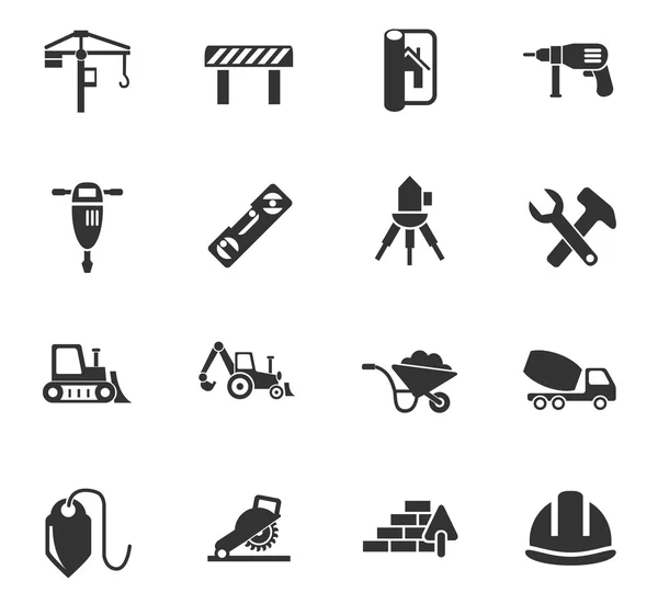 İnşaat Icon set — Stok Vektör