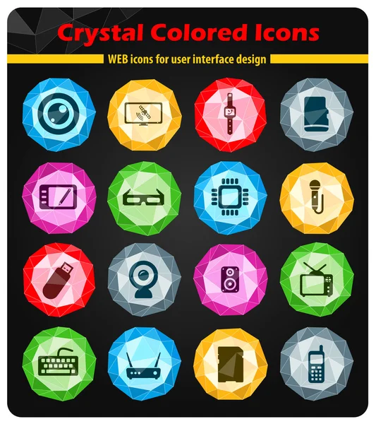 Gadgets simplemente iconos — Vector de stock