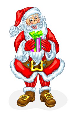 Noel Baba hediye bir kutu içinde