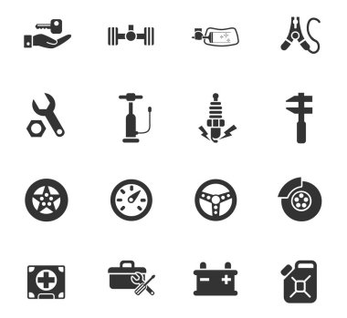 Araba Dükkanı Icon set