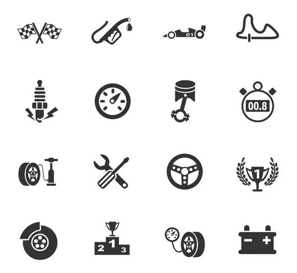 Juego de iconos de carreras — Vector de stock