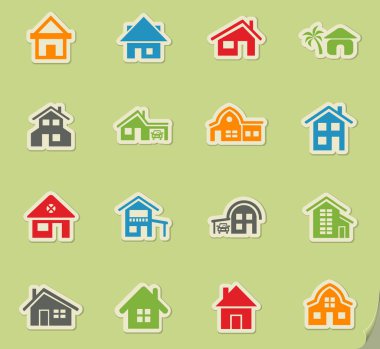 ev tipi Icon set