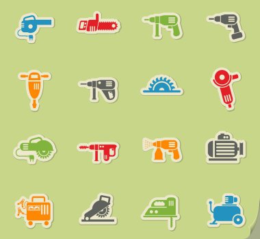 makine aletleri Icon set