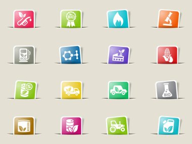 biyo yakıt Icon set
