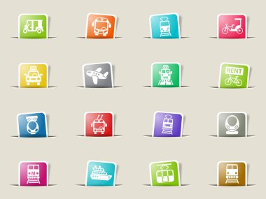 toplu taşıma Icon set