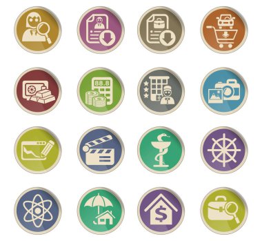 iş arama Icon set