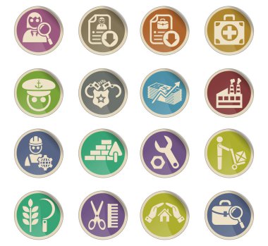 iş arama Icon set