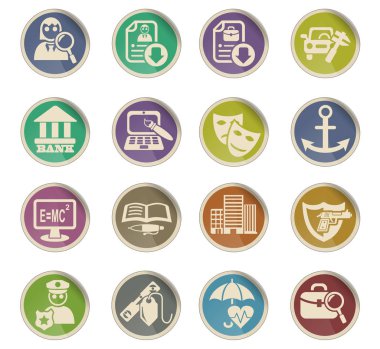 iş arama Icon set