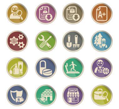 iş arama Icon set