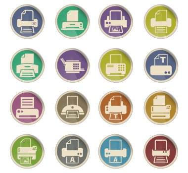 Yazdırma Icon set