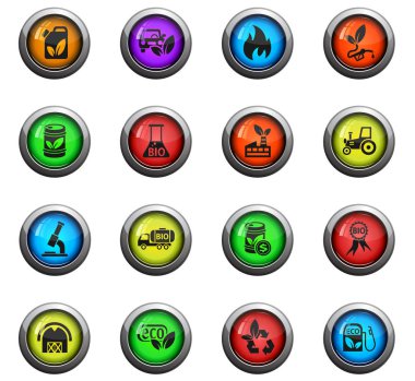 biyo yakıt Icon set