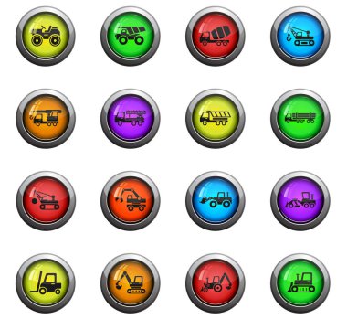 İnşaat makineleri Icon set
