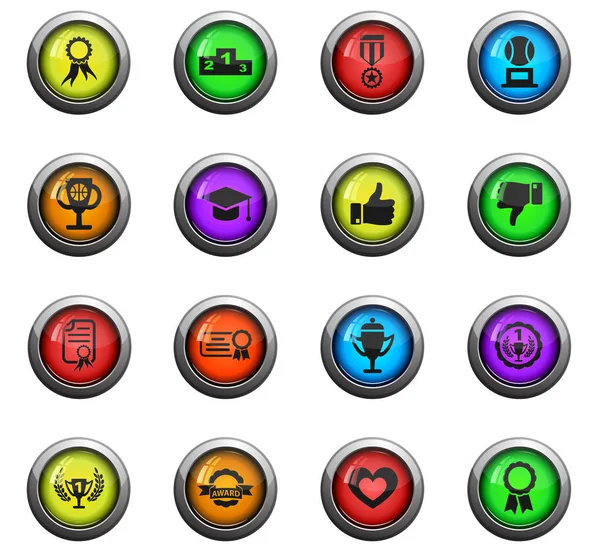 Ödül Icon set — Stok Vektör