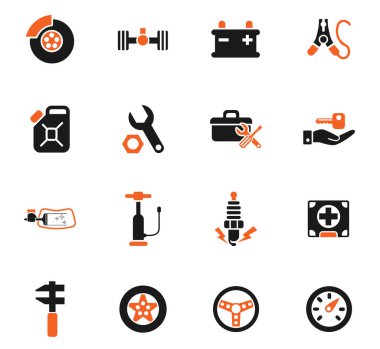 Araba Dükkanı Icon set