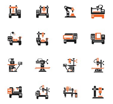 Endüstri/sanayii donatımı Icon set