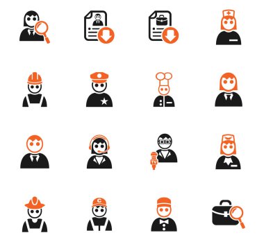 iş arama Icon set