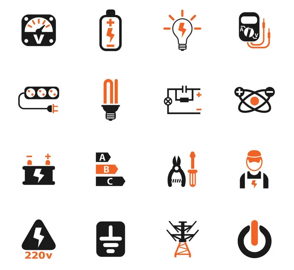 Elektrik Icon set — Stok Vektör