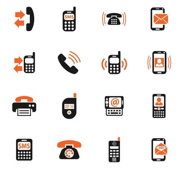 Teléfono icono conjunto — Vector de stock