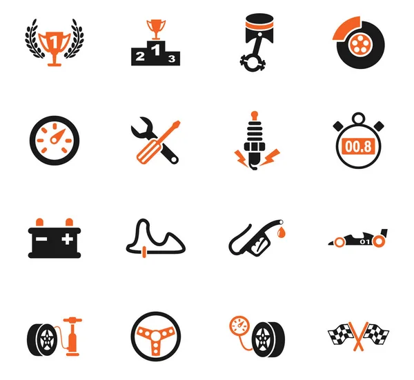 Juego de iconos de carreras — Vector de stock