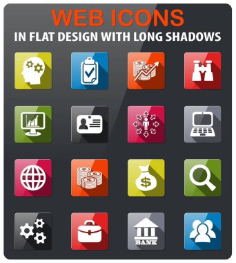 iş yönetimi ve insan kaynakları Icon set