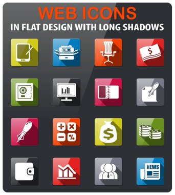 İş ve Finans Web Simgeler