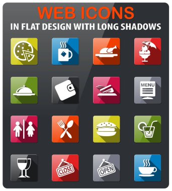 kafe siluet simgeler