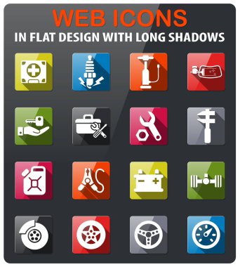 Araba Dükkanı Icon set