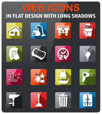 Temizlik şirketi Icon set