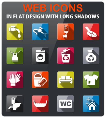 Temizlik şirketi Icon set