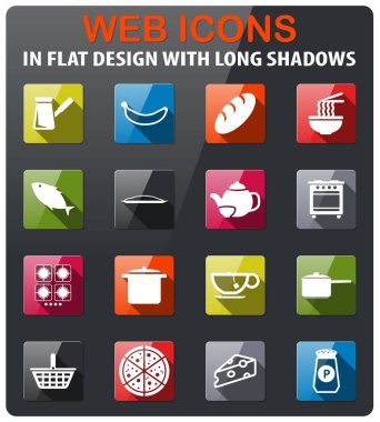 Yemek ve mutfak sadece simgeleri