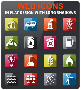yakıt ve güç Icon set