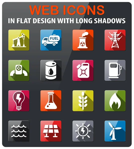 yakıt ve güç Icon set