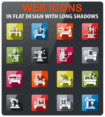 Endüstri/sanayii donatımı Icon set