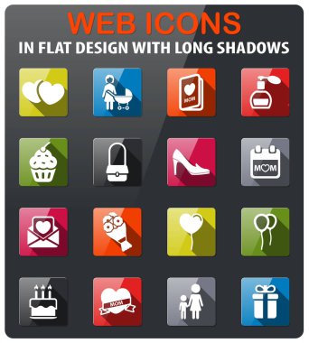 Anneler günü sadece simgeleri