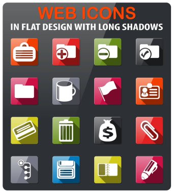 Office basit vektör ikonlar