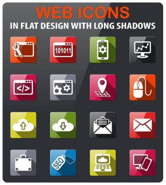 SEO ve geliştirme Icon set