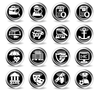 iş arama Icon set