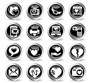 aşk Icon set